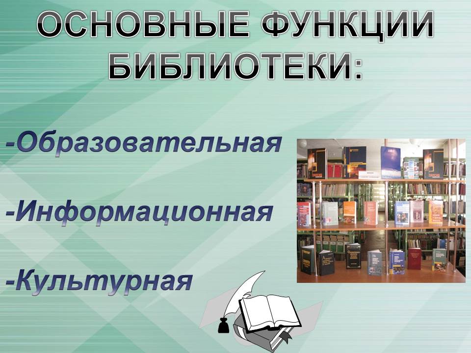 Основные функции библиотеки